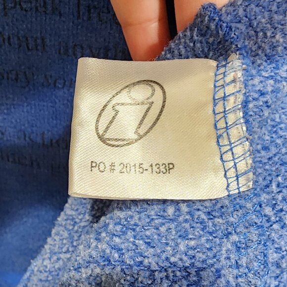 Blue Sincerely Printed Sweatshirt - Unisex, Cotton-Polyester Blend, Size Medium - Picture 3 of 12